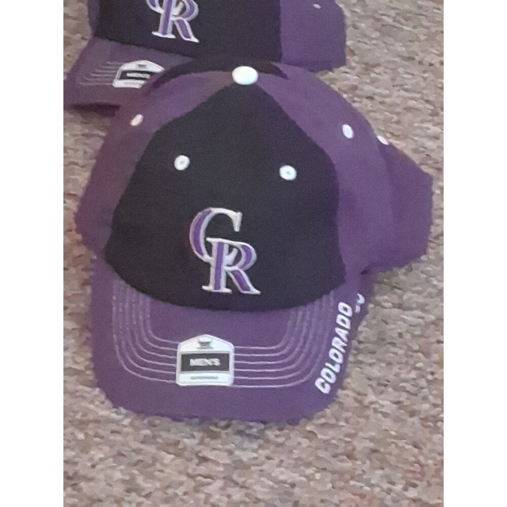 Colorado Rockies Fan Favorite Two-Tone Adjustable Hat - Purple/Black - NWT